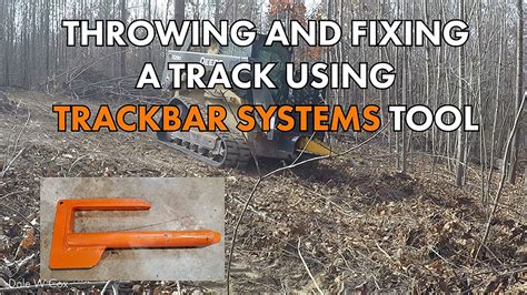 how to get a track back on a skid steer|skid loader track removal tool.